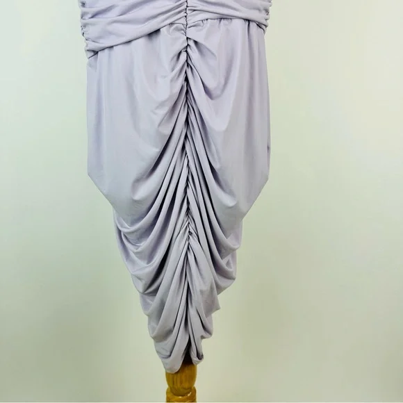 Gabrielle Union Iset Lavender Draped Front Dress Size 1X - Picture 10 of 11